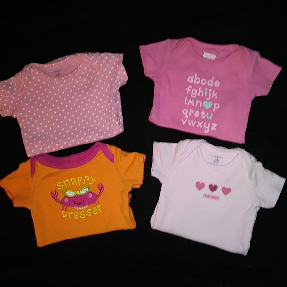 4 Carter's NB One Piece Bodysuits - Picture 2 of 7
